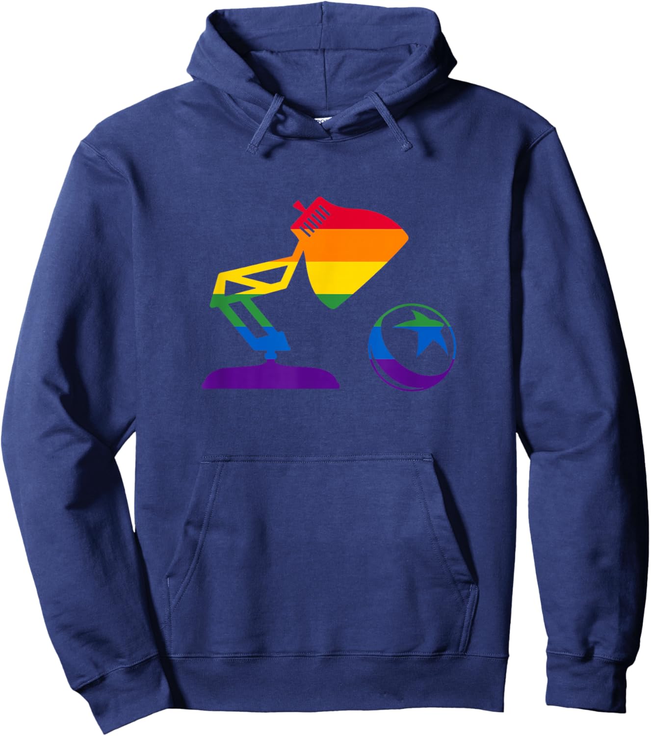 Pixar Ball and Luxo Jr. Rainbow Collection Hoodie - Hoodie | Navy