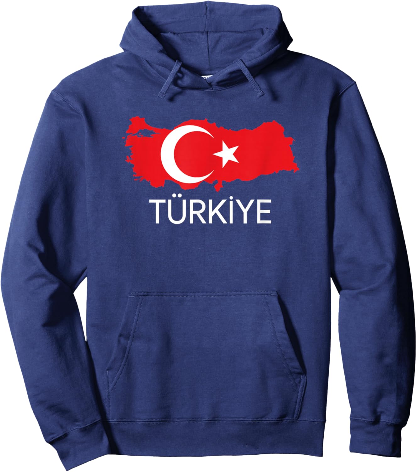 Turkey Flag Design, Turkish Flag, Turkey Map Harita, Türkiye Hoodie - Hoodie | Navy