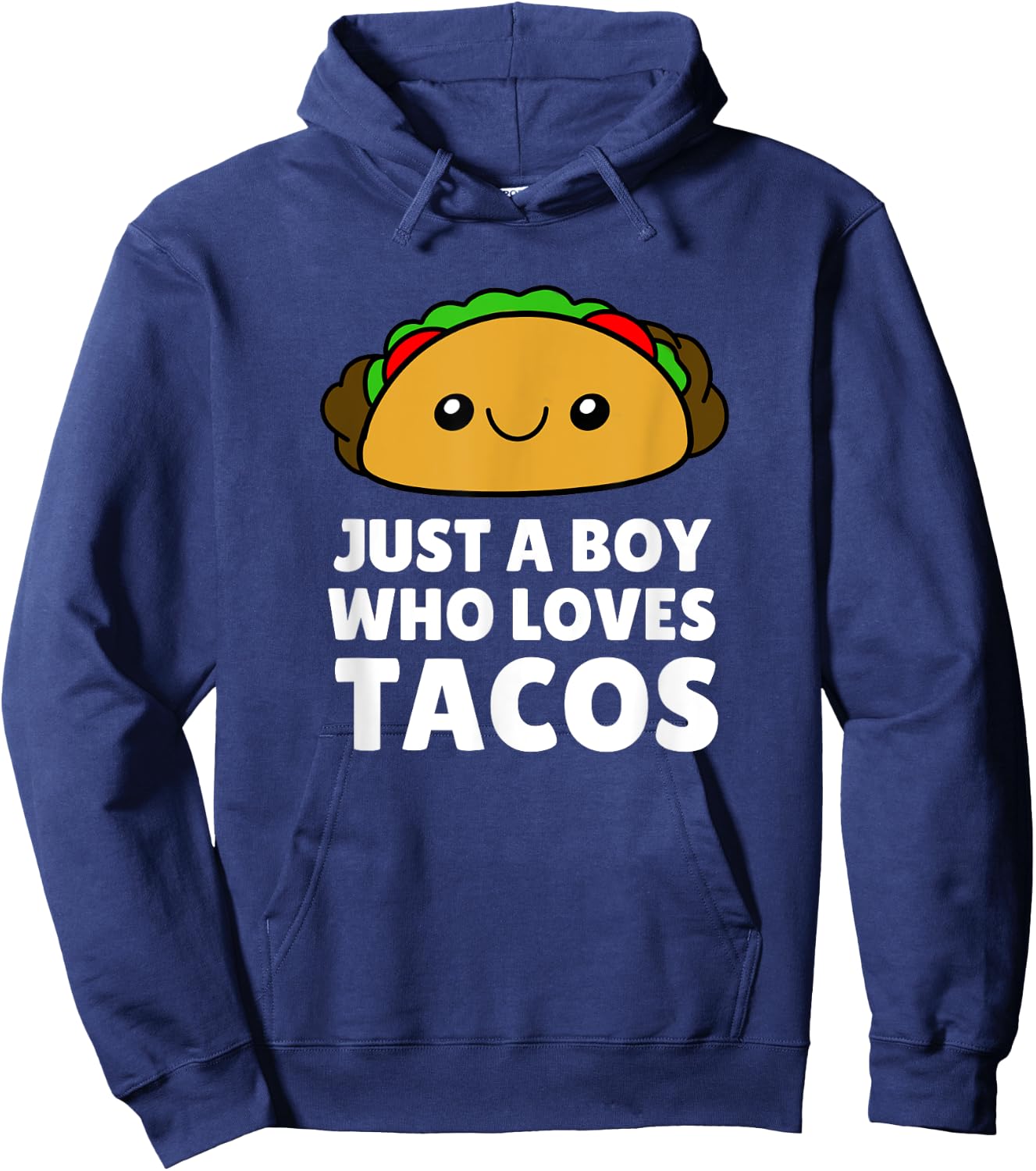 Just A Boy Who Loves Tacos Funny Kids Toddler Baby 5T 4T Hoodie - Hoodie | Navy