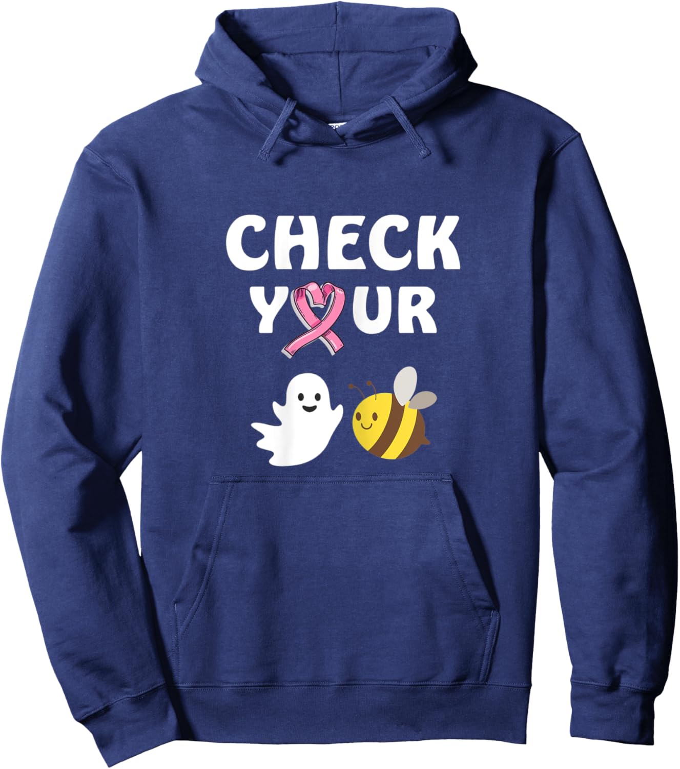 Halloween Check Your Boo Bees Hoodie - Hoodie | Navy
