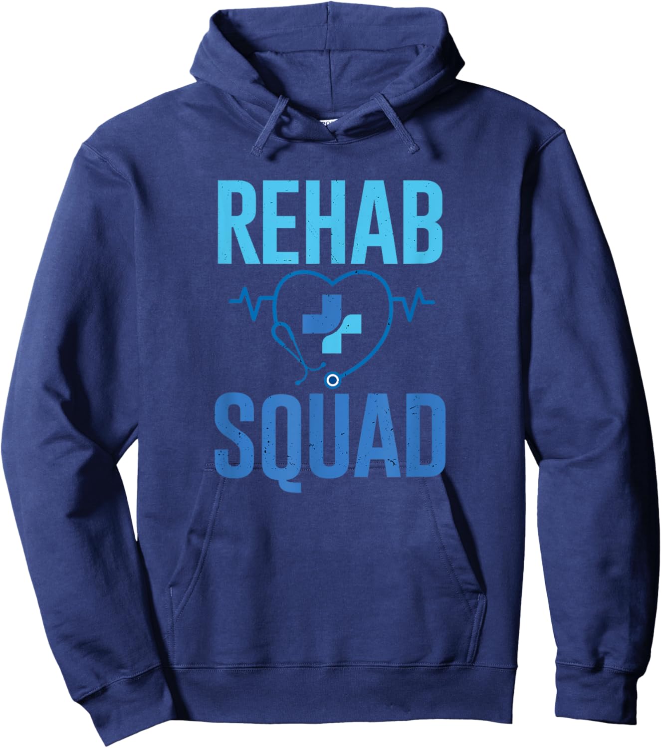 SHIRTSIDE Rehab Nurse Squad RN Rehabilitation Nursing Hoodie - Hoodie | Navy