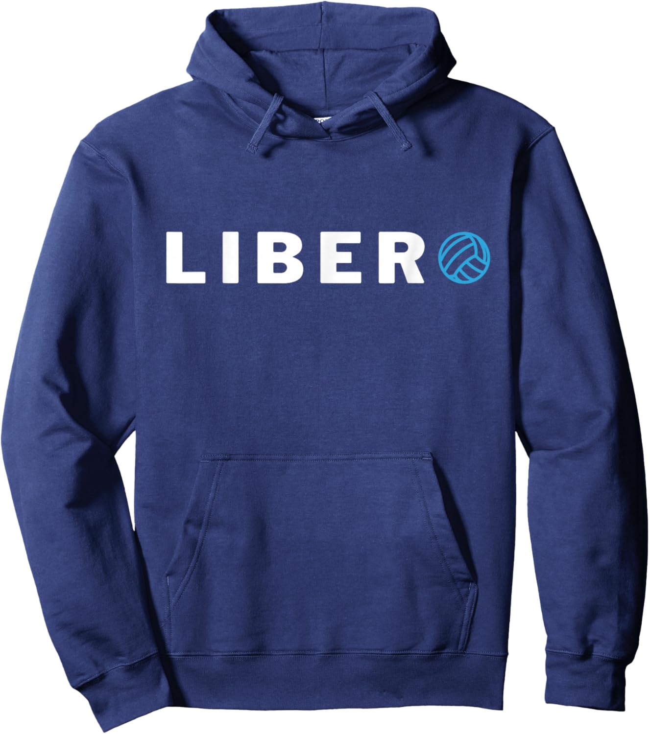 Libero Volleyball Defensive Player Passer Passing Graphic Hoodie - Hoodie | Navy