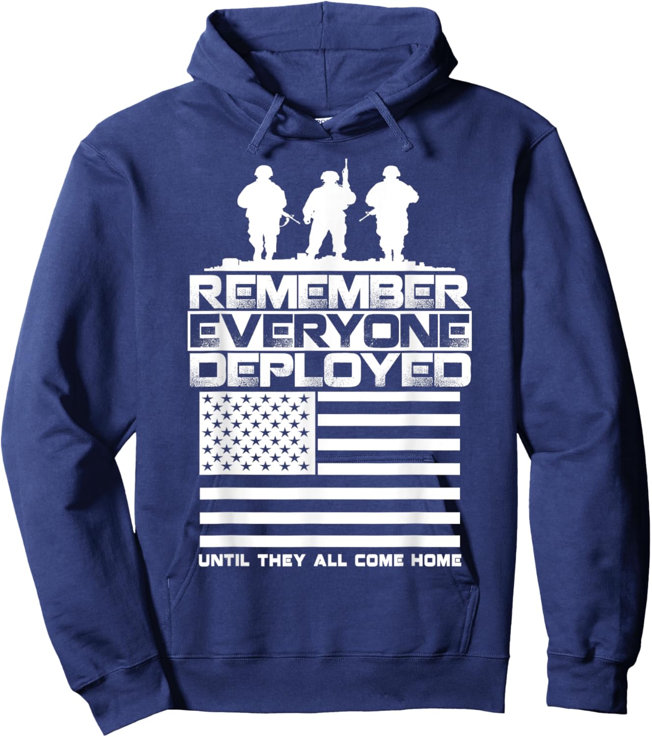 Remember Everyone Deployed R.E.D. Red Friday Military Hoodie - Hoodie | Navy