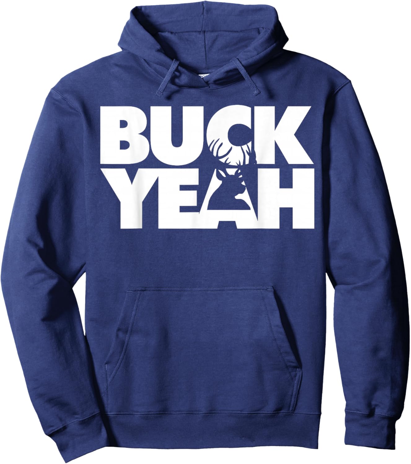 Deer Hunting Buck Yeah Hoodie - Hoodie | Navy