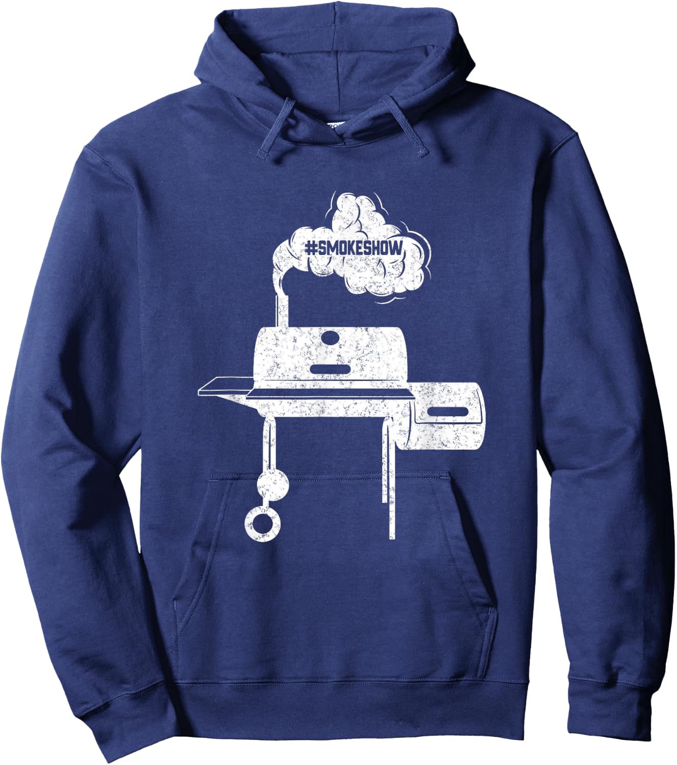 Smokeshow, Funny Backyard BBQ Barbecue Humor Dad Husband Men Hoodie - Hoodie | Navy