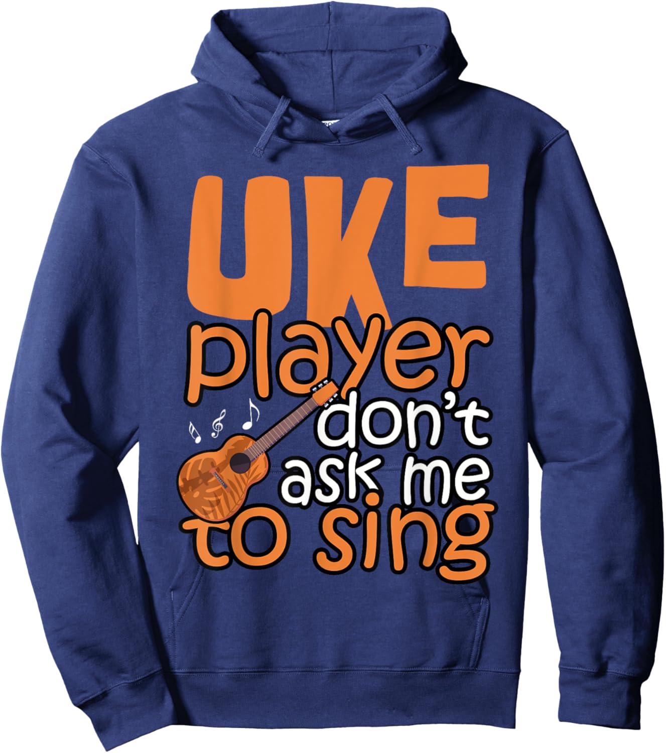 Ukulele Shirt Men Girl Kids Boys Uke Hoodie - Hoodie | Navy