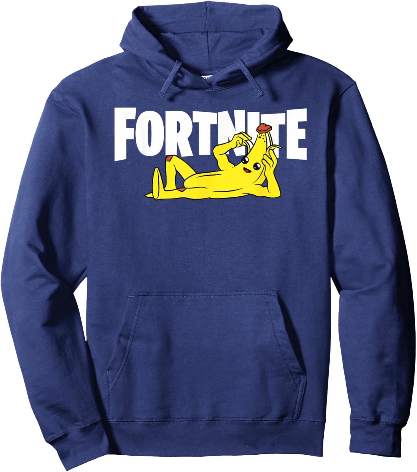 Fortnite Banana Lay Down with Title Small Hoodie - Hoodie | Navy