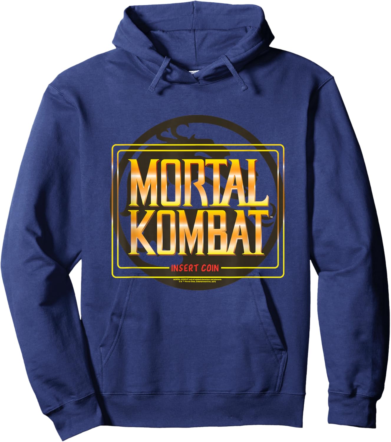 Mortal Kombat Classic Insert Coin Hoodie - Hoodie | Navy
