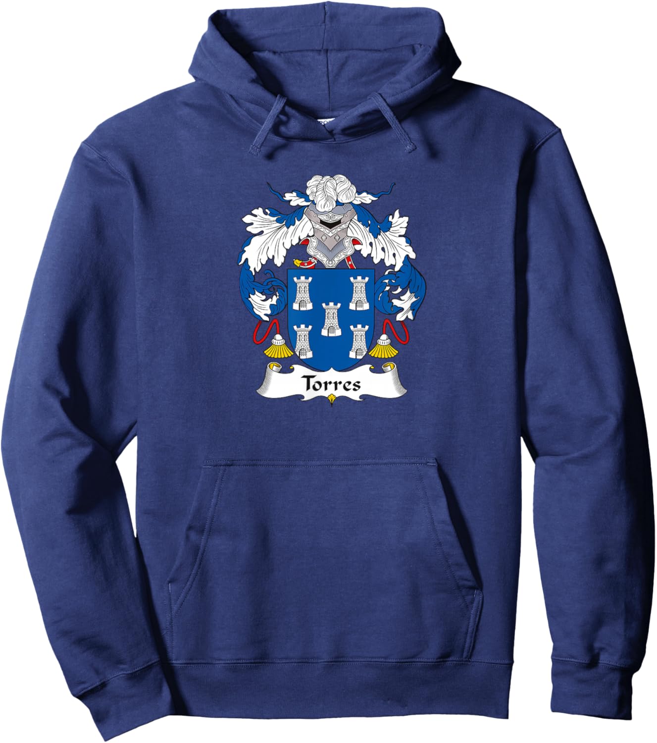 Torres Coat of Arms - Family Crest Hoodie - Hoodie | Navy