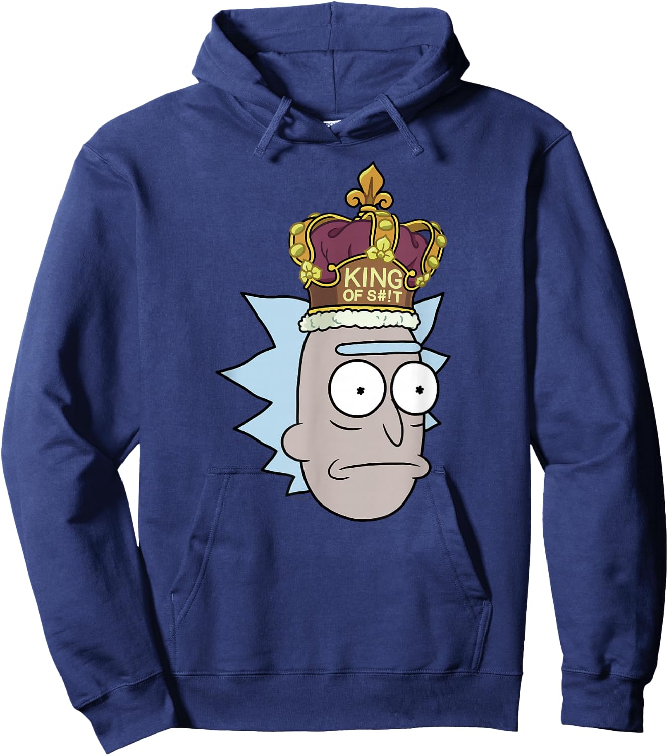 Rick and Morty King Adult Cartoon Fashion Hoodie - Hoodie | Navy