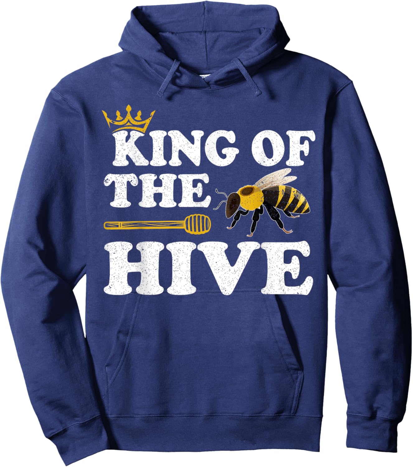 Beekeeper Bee Lover Funny King Of The Hive Hoodie - Hoodie | Navy