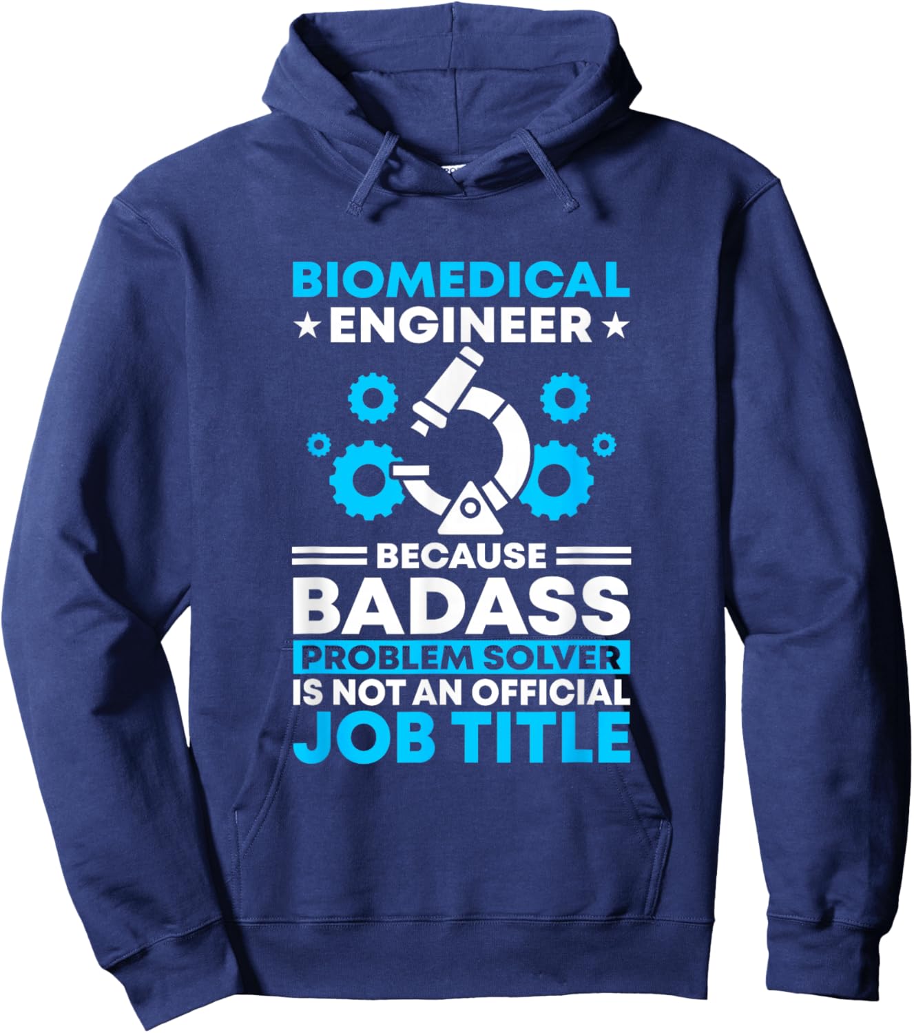 Official Job Title Biomed Biomedical Engineer Hoodie - Hoodie | Navy
