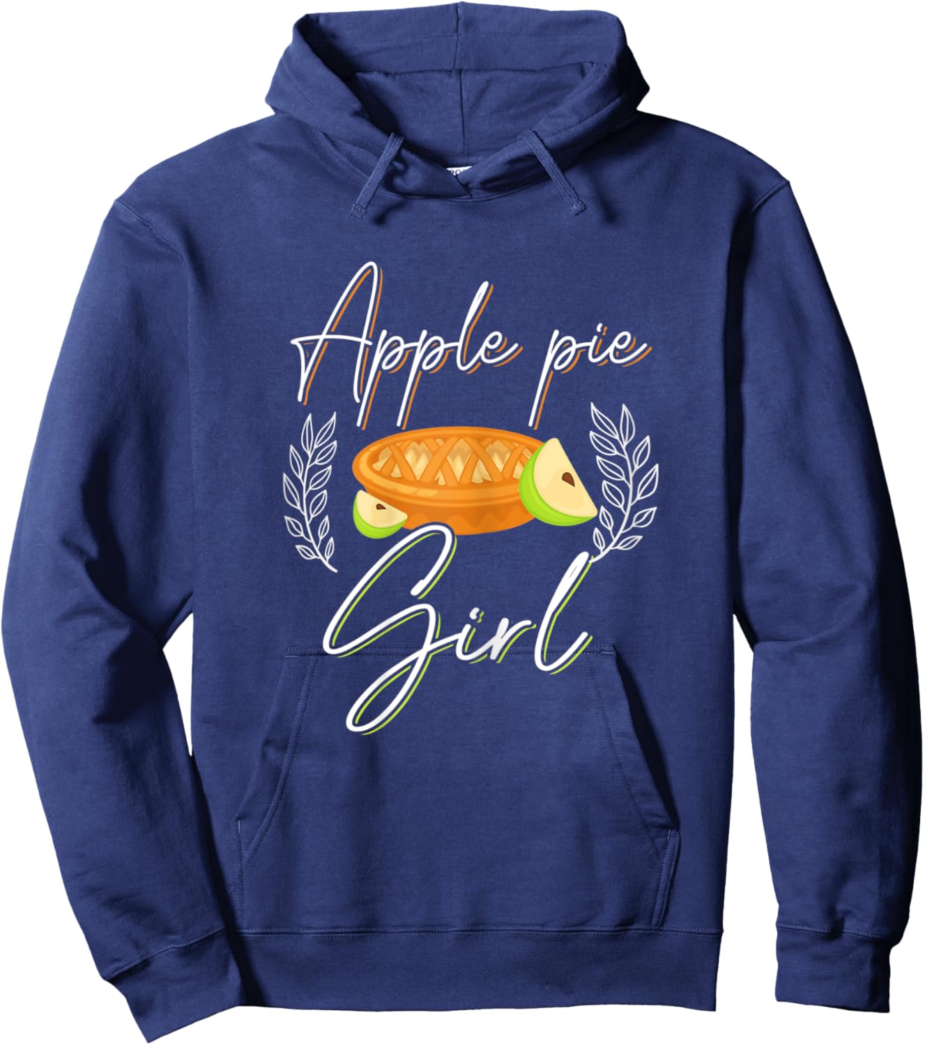 Apple Pie Girl Shirt Funny Apple Pie Lover Love Apple Pies Hoodie - Hoodie | Navy