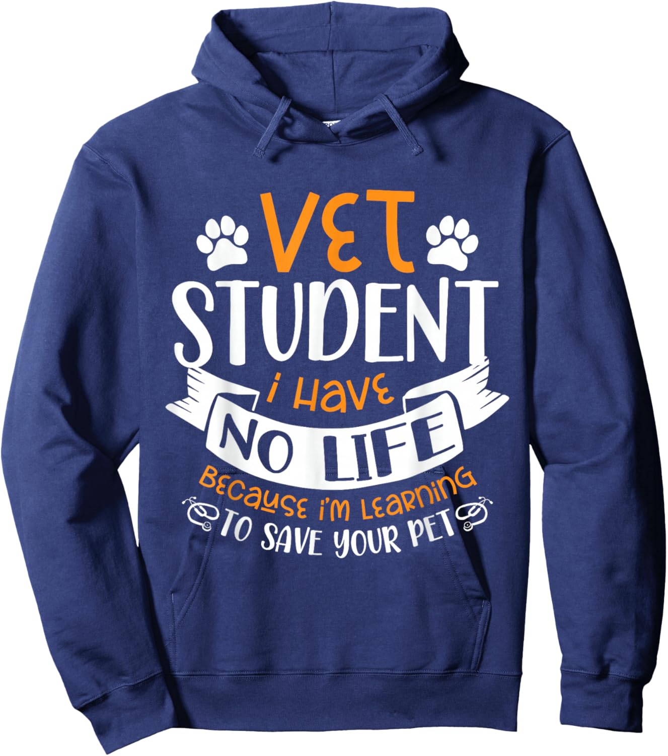 Vet Student Future Veterinarian Veterinary Animal Doctor Hoodie - Hoodie | Navy