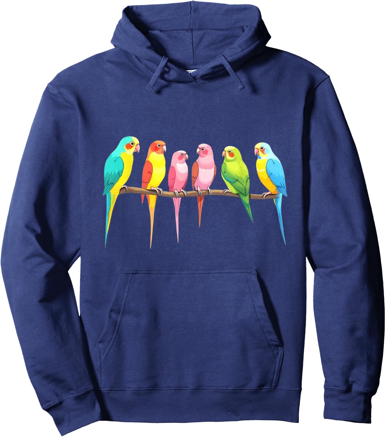 Birds on tree branch Cute Birding Bird Watching Bird Watcher Hoodie - Hoodie | Navy