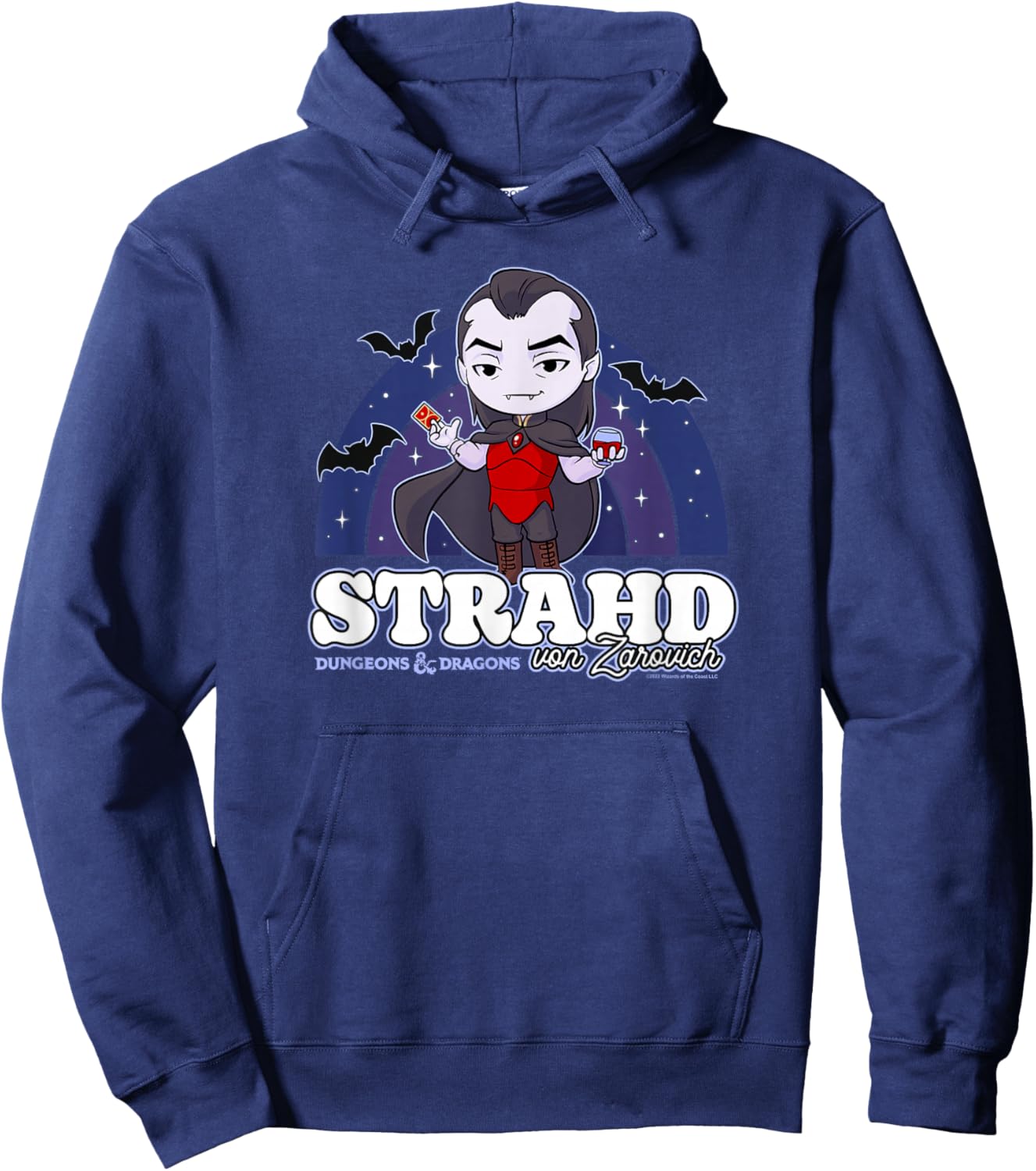 Dungeons & Dragons Strahd Von Zarovich Pride Rainbow Hoodie - Hoodie | Navy