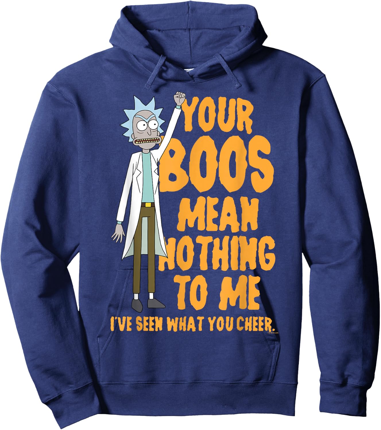 Rick and Morty Halloween Your Boos Mean Nothing to Me Hoodie - Hoodie | Navy