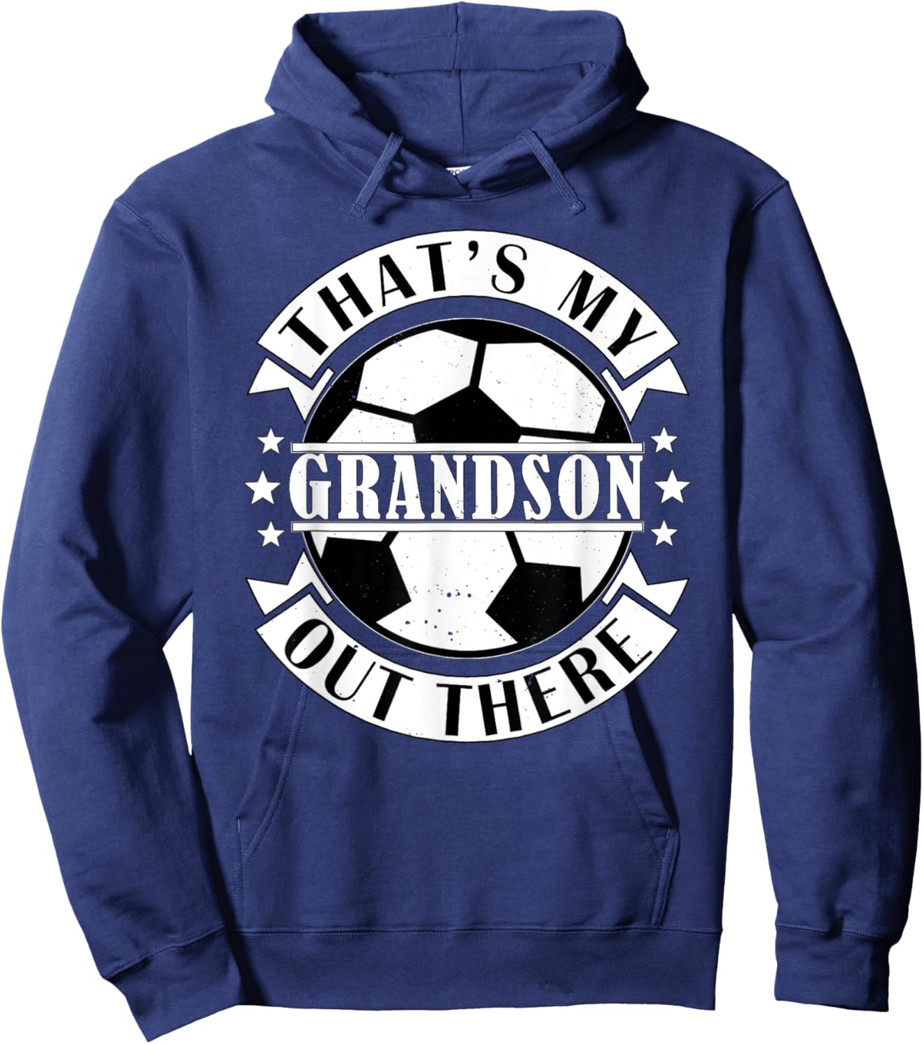 That's My Grandson Out There Soccer For Grandma Grandpa Hoodie - Hoodie | Navy