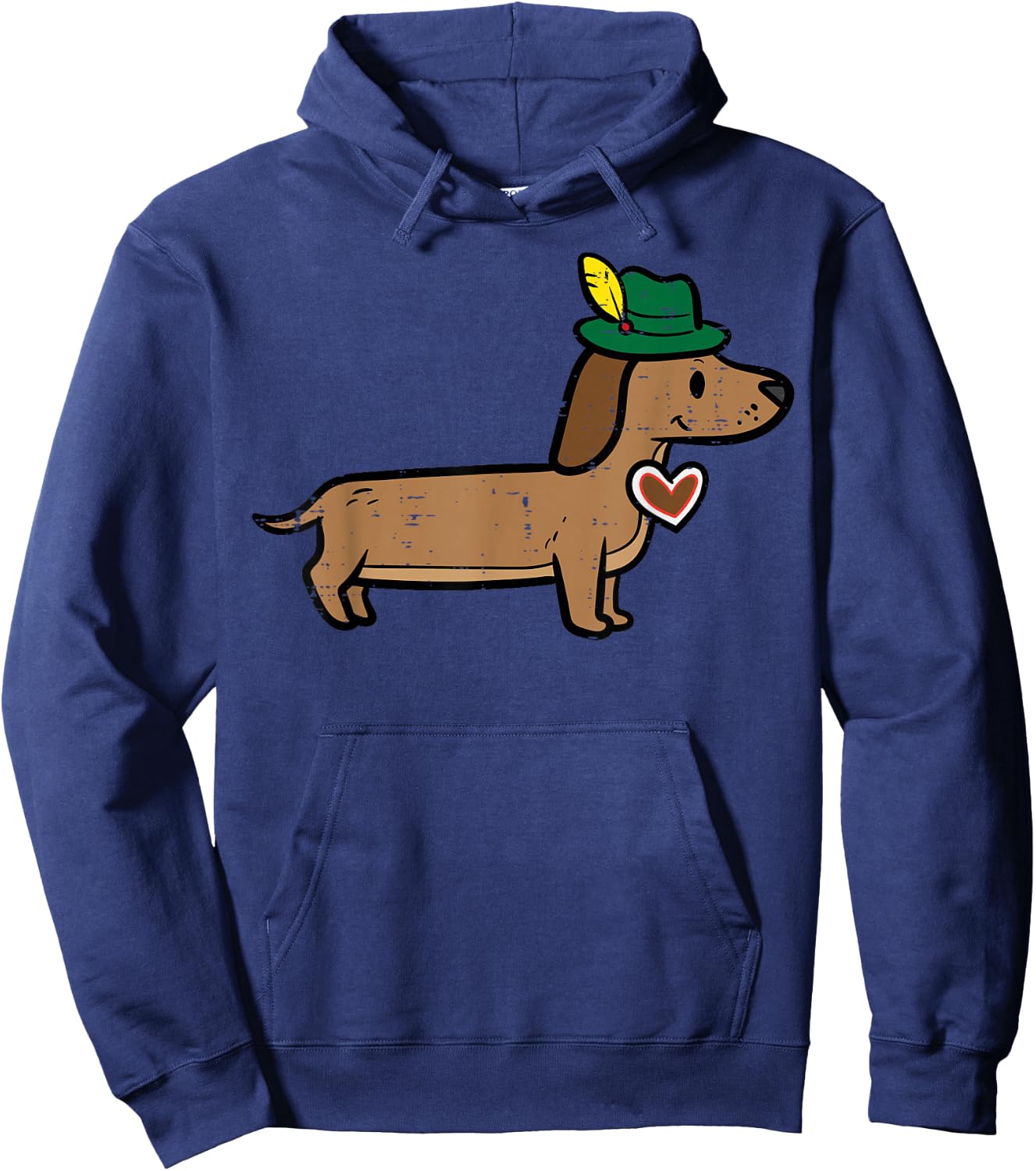 Oktoberfest Dachshund Cute Sausage Dog German Kids Men Women Hoodie - Hoodie | Navy