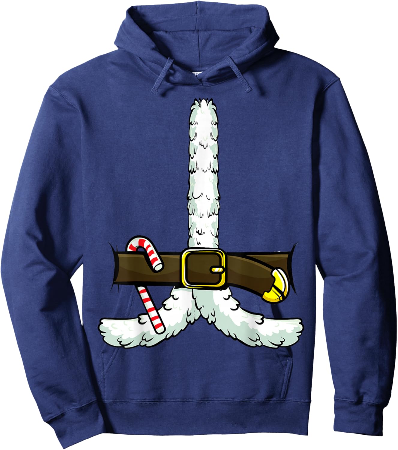 Santa Claus Costume Novelty Christmas Matching Men Women Kid Hoodie - Hoodie | Navy