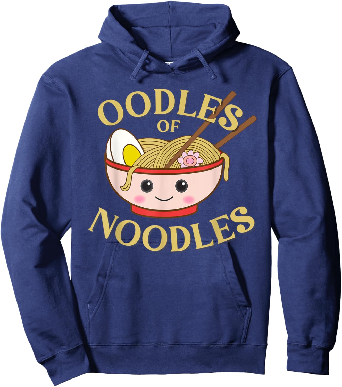 Ramen Cute Kawaii Japanese Oodles of Noodles Hoodie - Hoodie | Navy
