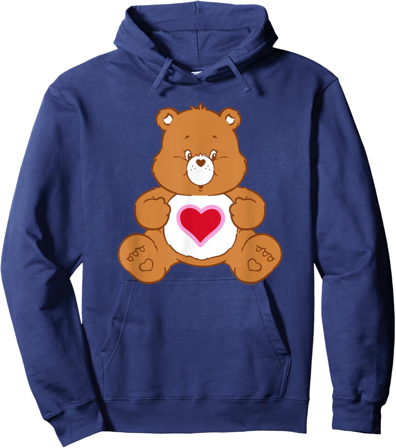 Care Bears Vintage Tenderheart Bear Big Hug Portrait Hoodie - Hoodie | Navy