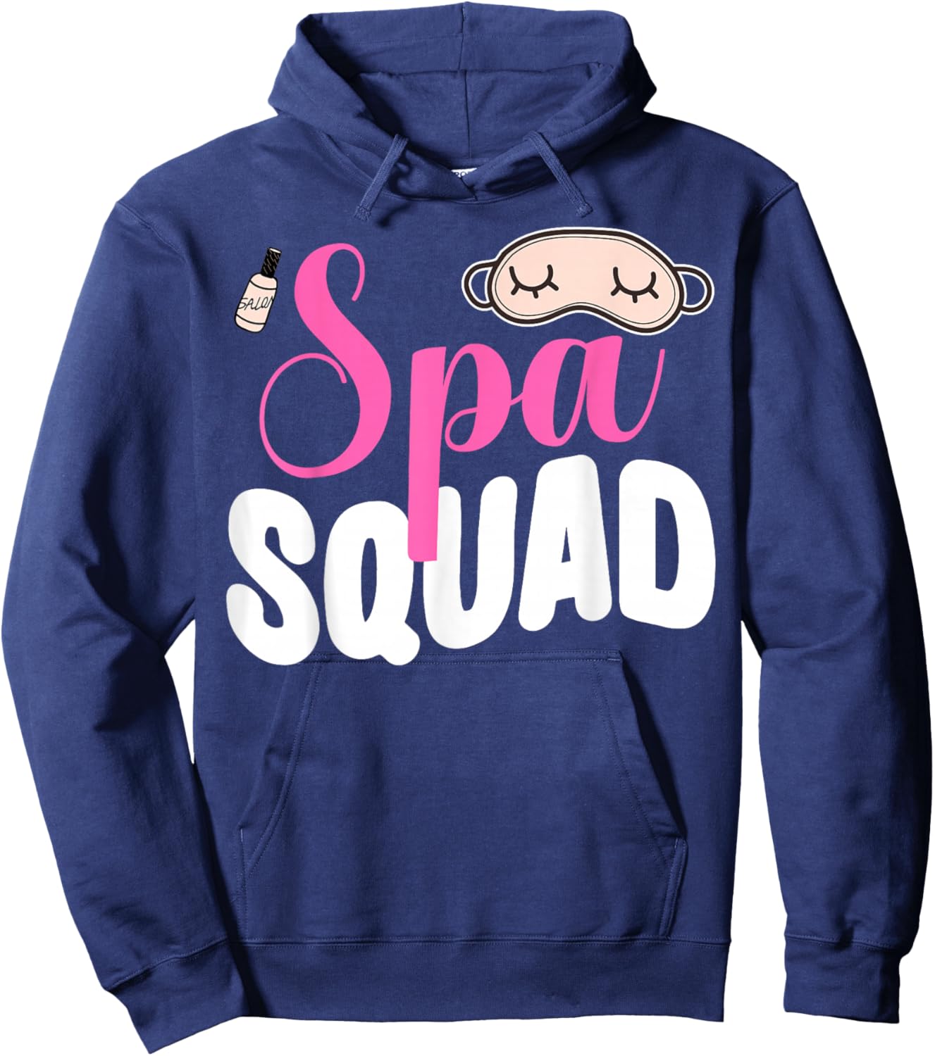 Spa Squad Birthday Party Girl Cute Spa Bath Lover Spa Staff Hoodie - Hoodie | Navy