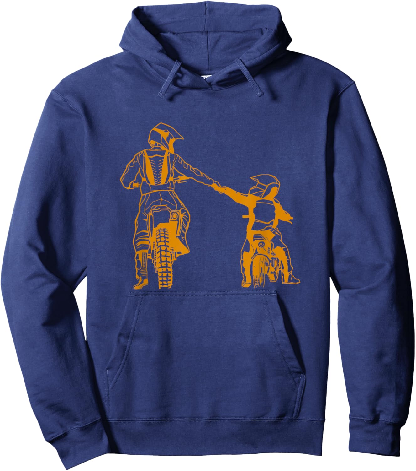 Motocross As Father As Son Gift Motorcycle Cross Hoodie - Hoodie | Navy