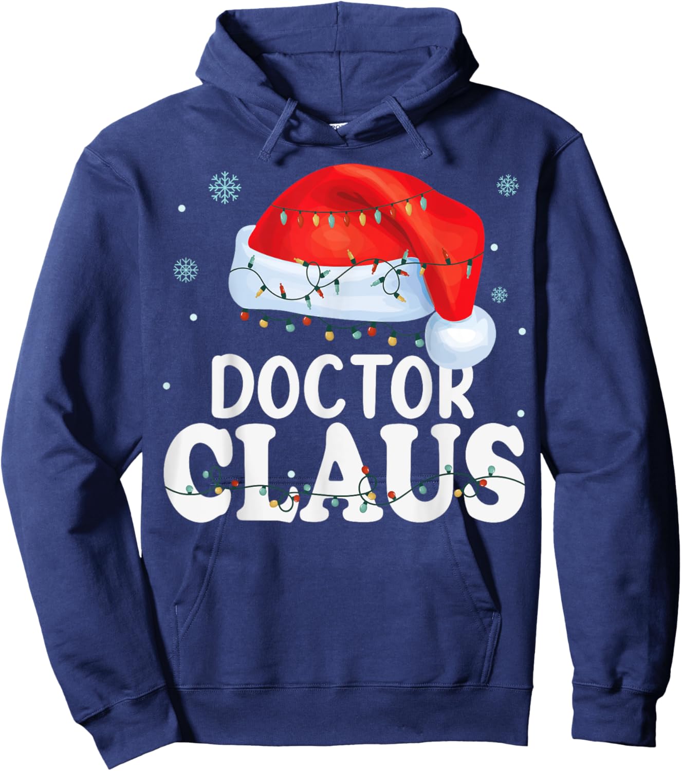 Doctor Santa Claus Christmas Funny Matching Costume Hoodie - Hoodie | Navy