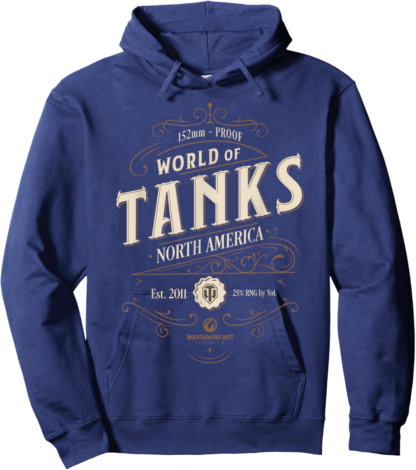 World of Tanks Vintage Label (Light) Hoodie - Hoodie | Navy