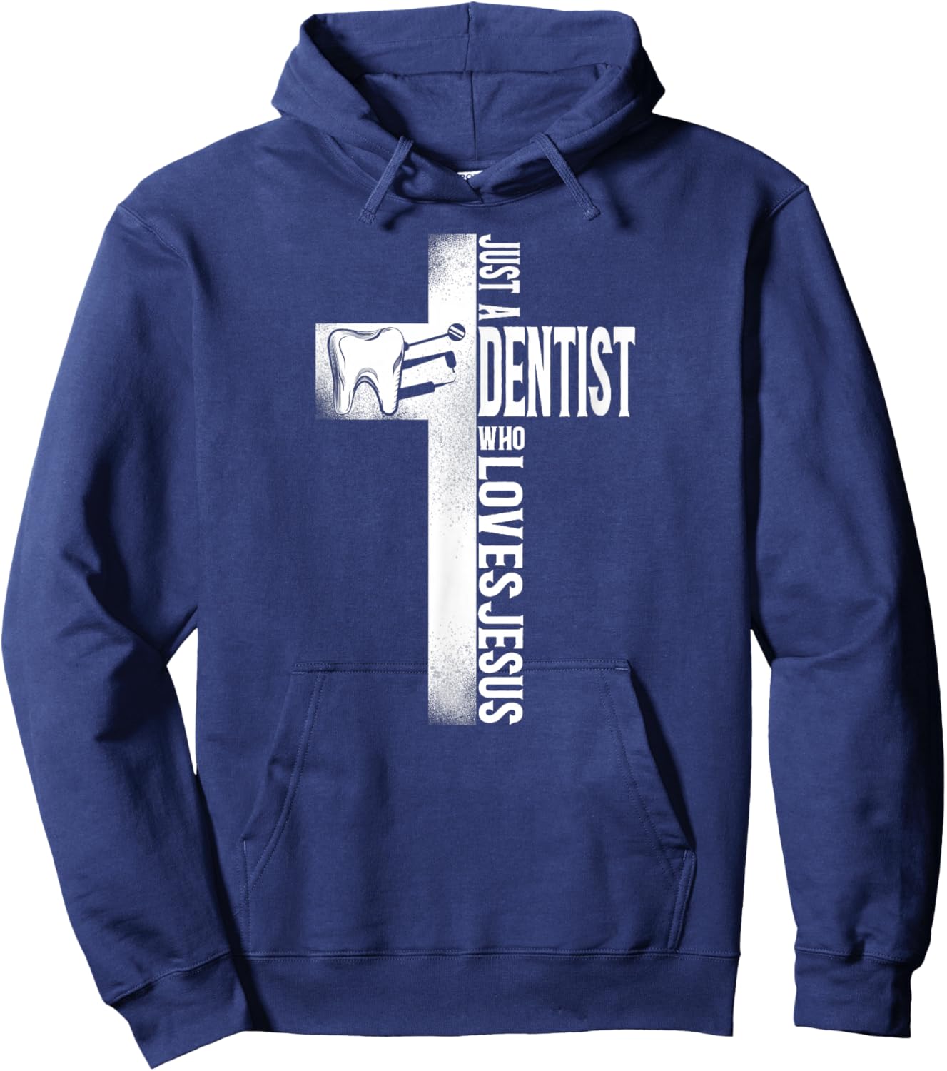 Dentist Cross Jesus Hoodie - Hoodie | Navy