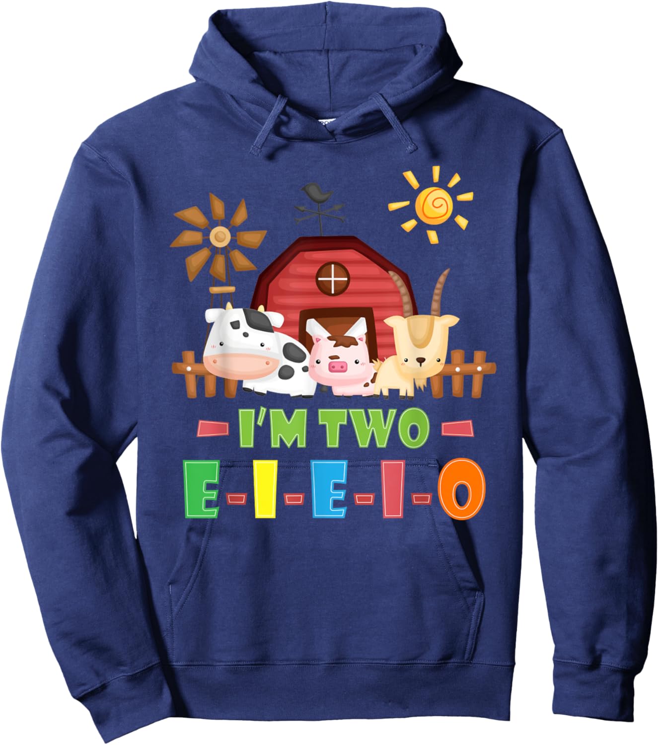 Nursery Rhymes for Kids o Toddler or Old McDonald had a Farm Hoodie - Hoodie | Navy