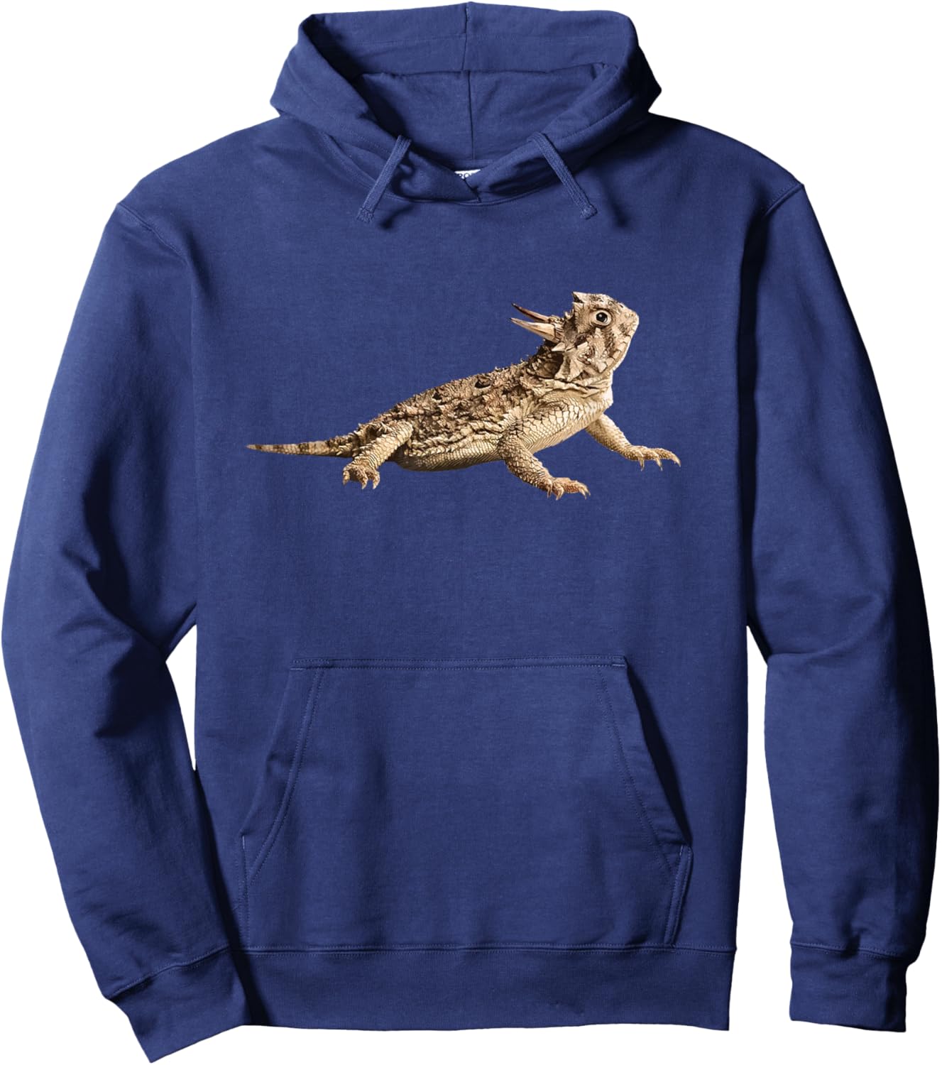 Horned Toad Portrait Hoodie - Hoodie | Navy