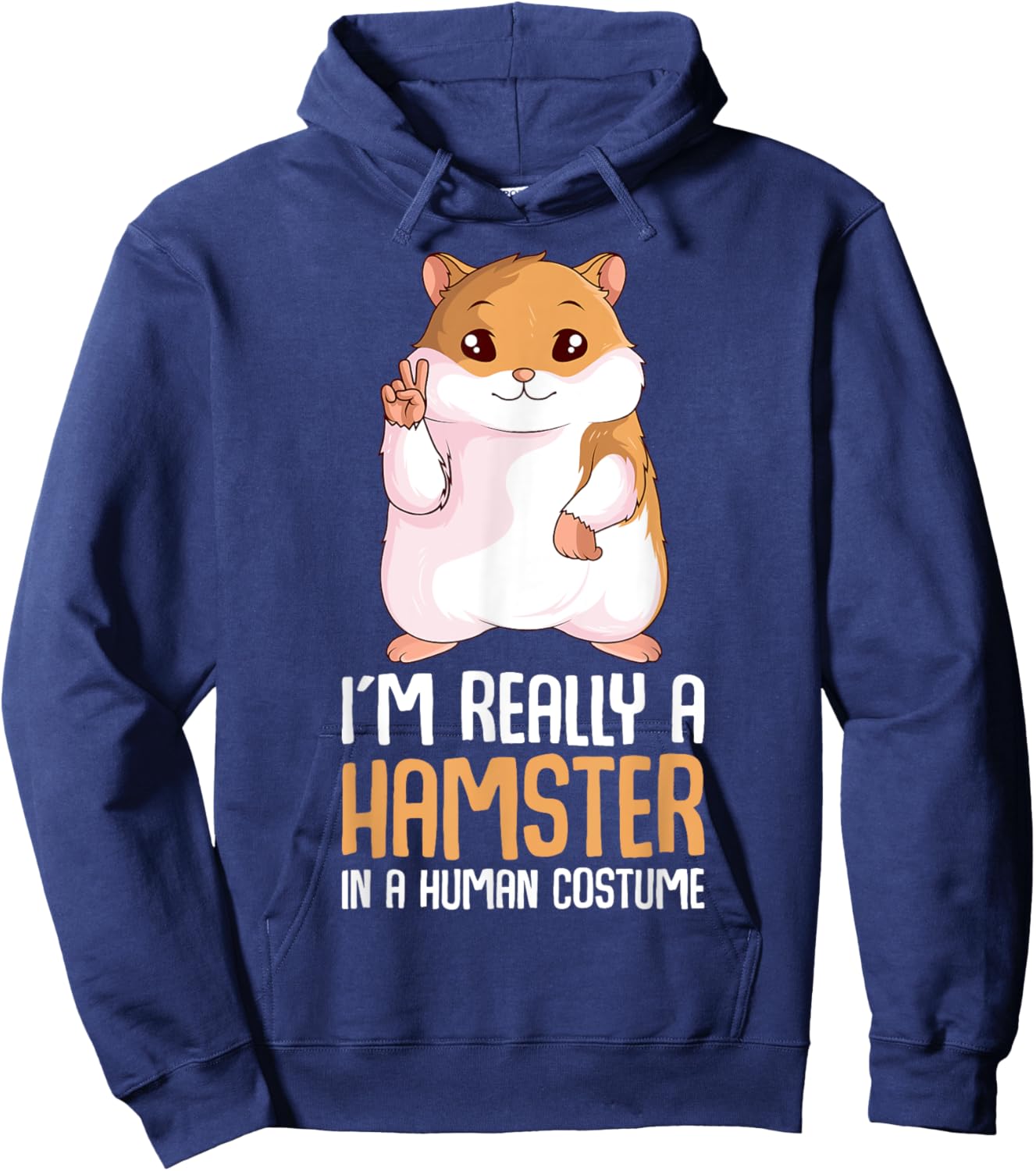 Hamster Costume Hammy Lover Girls Women Hoodie - Hoodie | Navy