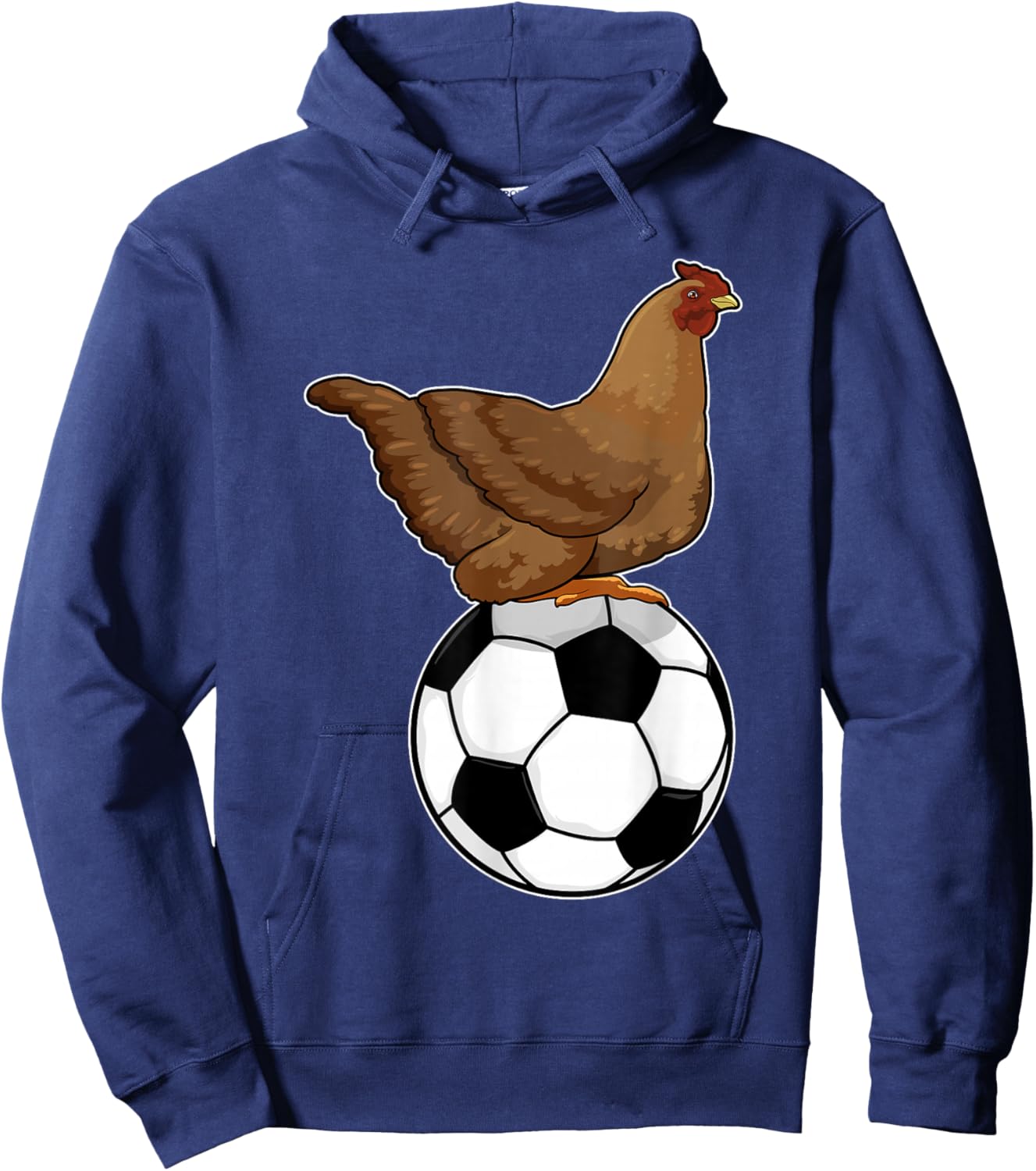Chicken Soccer player Soccer Sports Hoodie - Hoodie | Navy