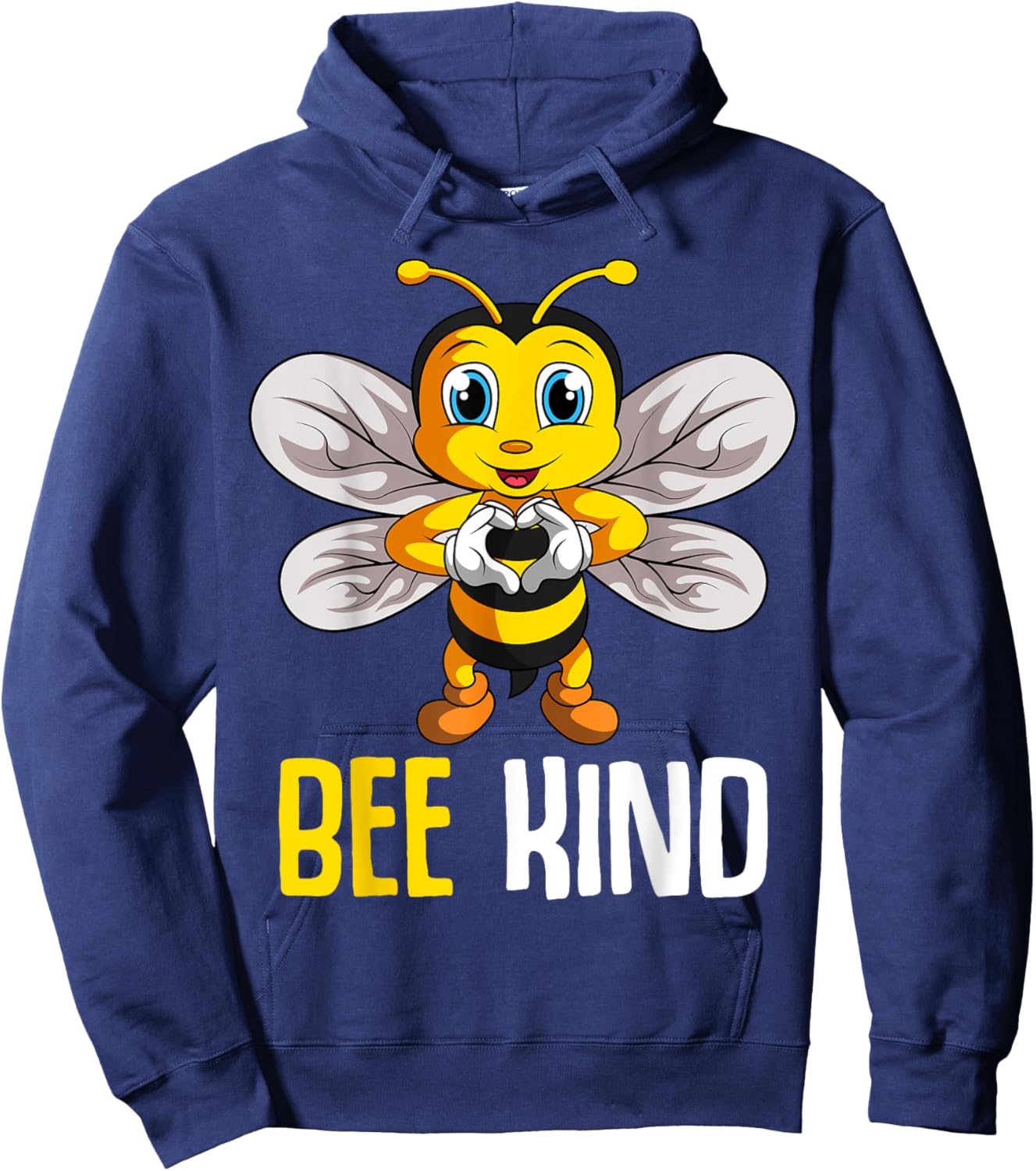 Bee Kind Bumble Bee Kindness Girls Kids Boys Women Hoodie - Hoodie | Navy