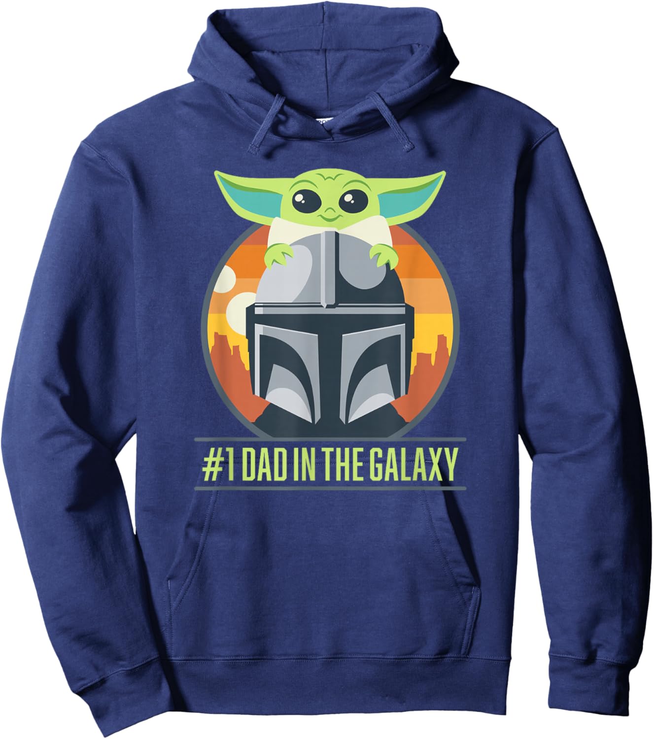 Star Wars: The Mandalorian Father's Day Number One Dad Hoodie - Hoodie | Navy