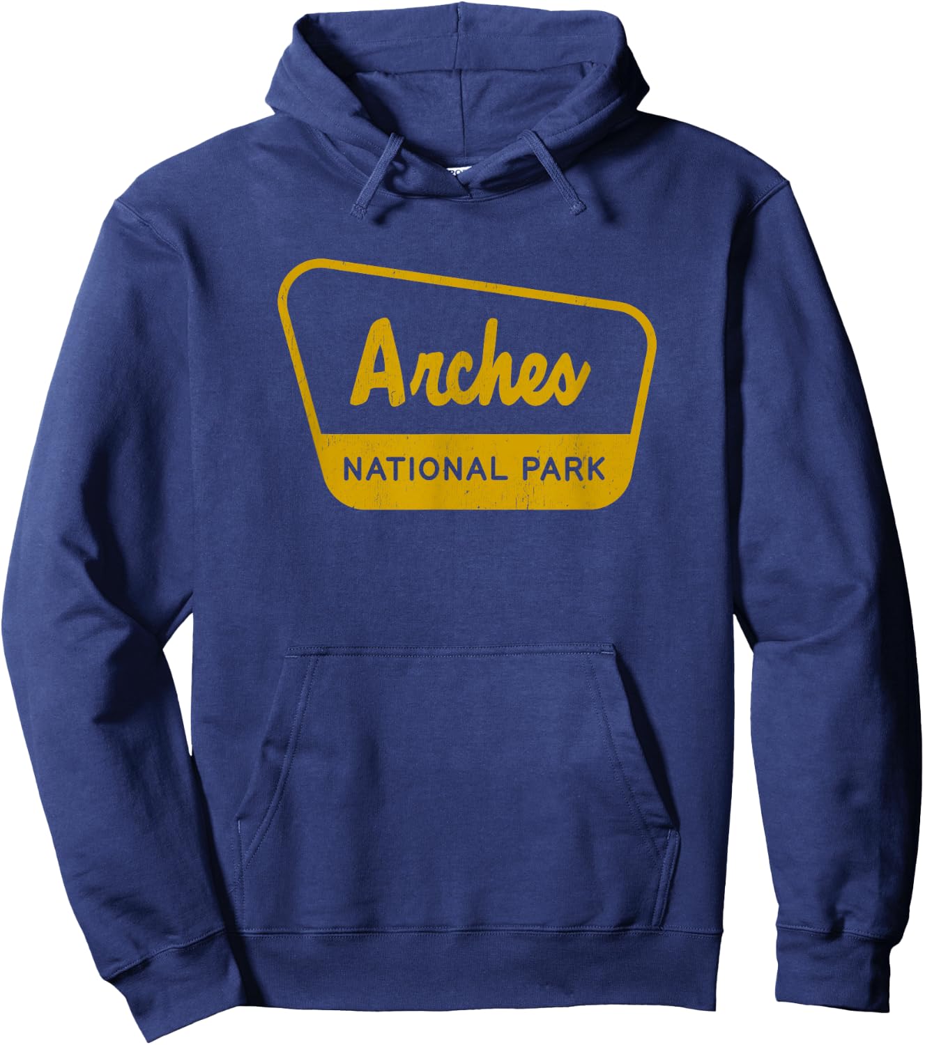 Arches National Park Vintage Inspired Sign Graphic Hoodie - Hoodie | Navy