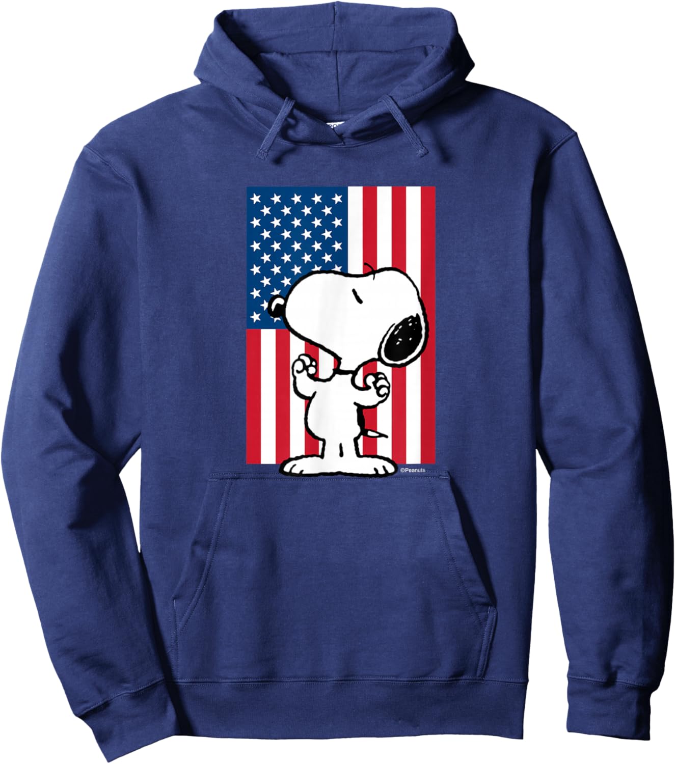 Peanuts - Snoopy USA Flag Hoodie - Hoodie | Navy
