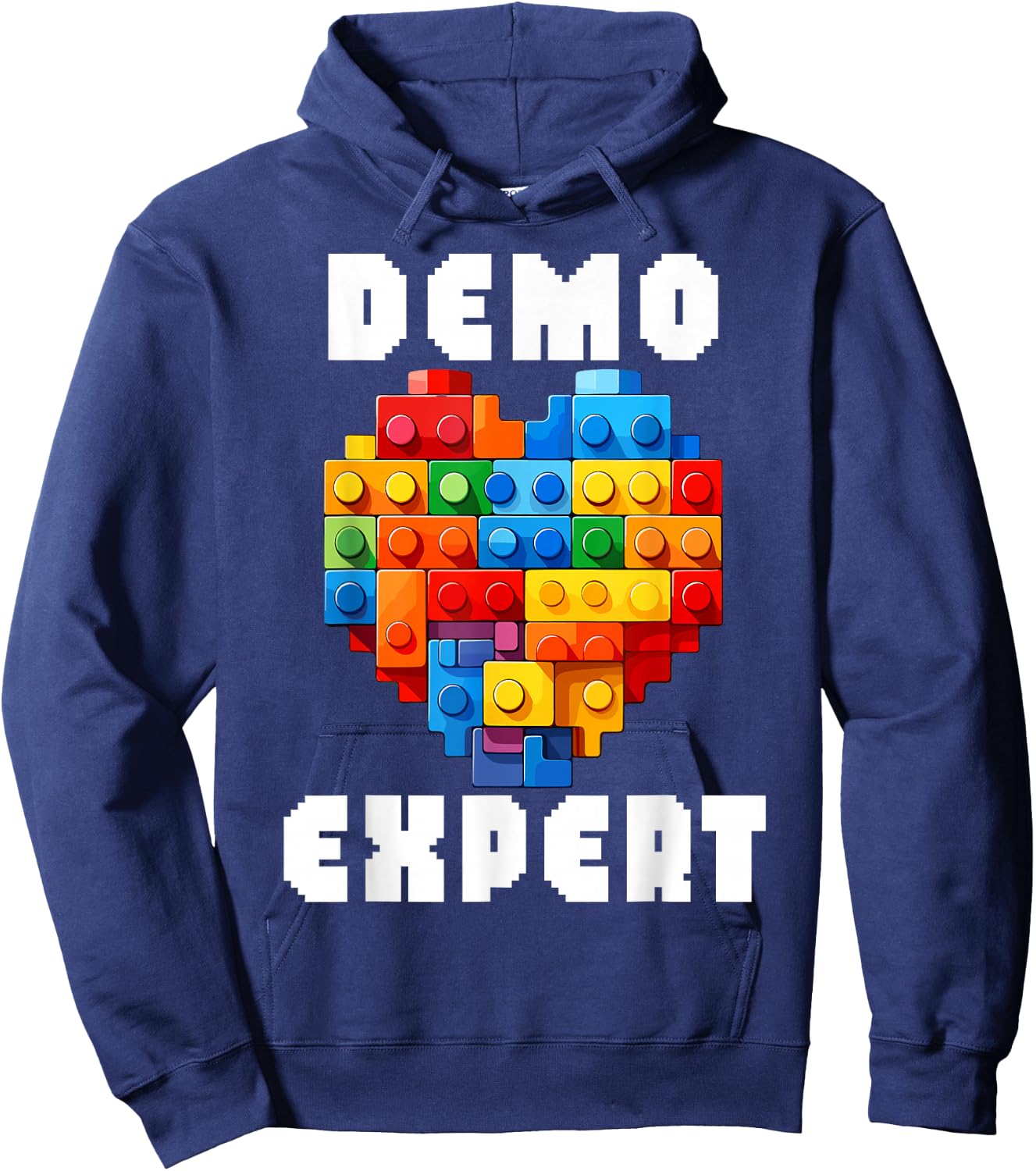 Master Builder Bricks Blocks Play Toys Hoodie - Hoodie | Navy