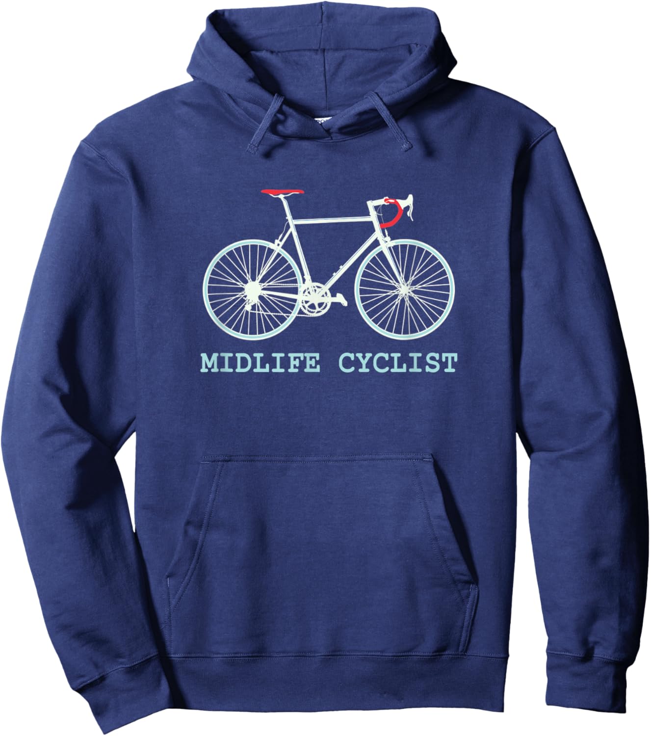 Midlife Cyclist Retirement Plan Hoodie - Hoodie | Navy