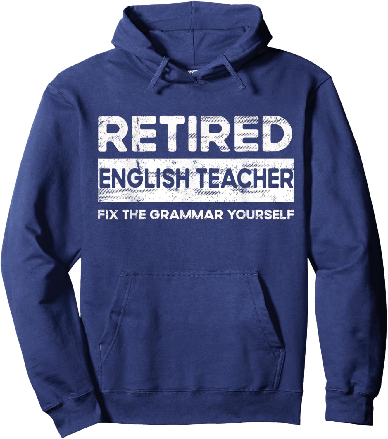 Funny English Teacher Retired English Teacher Women Hoodie - Hoodie | Navy