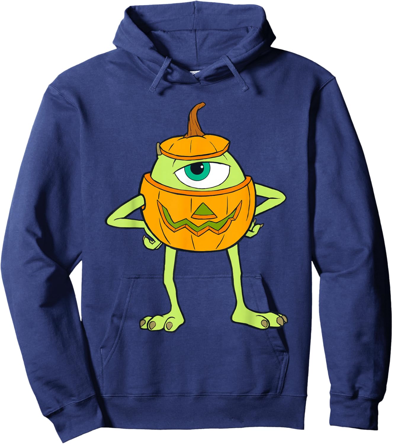Disney and Pixar's Monsters, Inc. Mike Pumpkin Halloween Hoodie - Hoodie | Navy