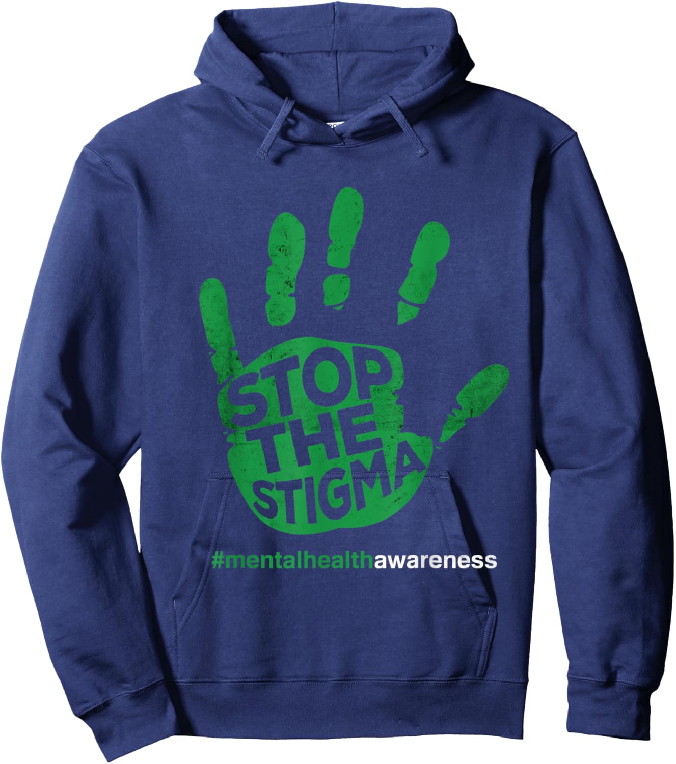 Stop the Stigma Mental Health Awareness Mind health Hoodie - Hoodie | Navy