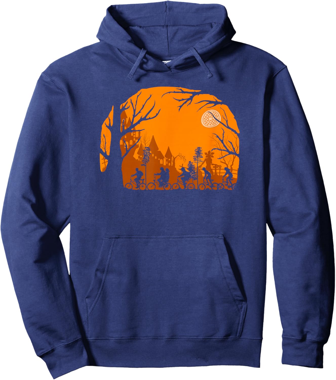 Stranger Things Halloween Hawkins Dungeons & Dragons Party Hoodie - Hoodie | Navy