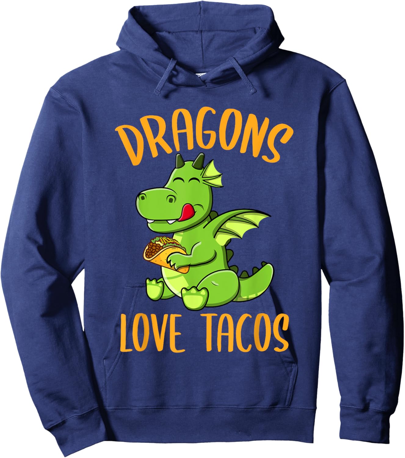 Dragons Love Tacos Hoodie - Hoodie | Navy