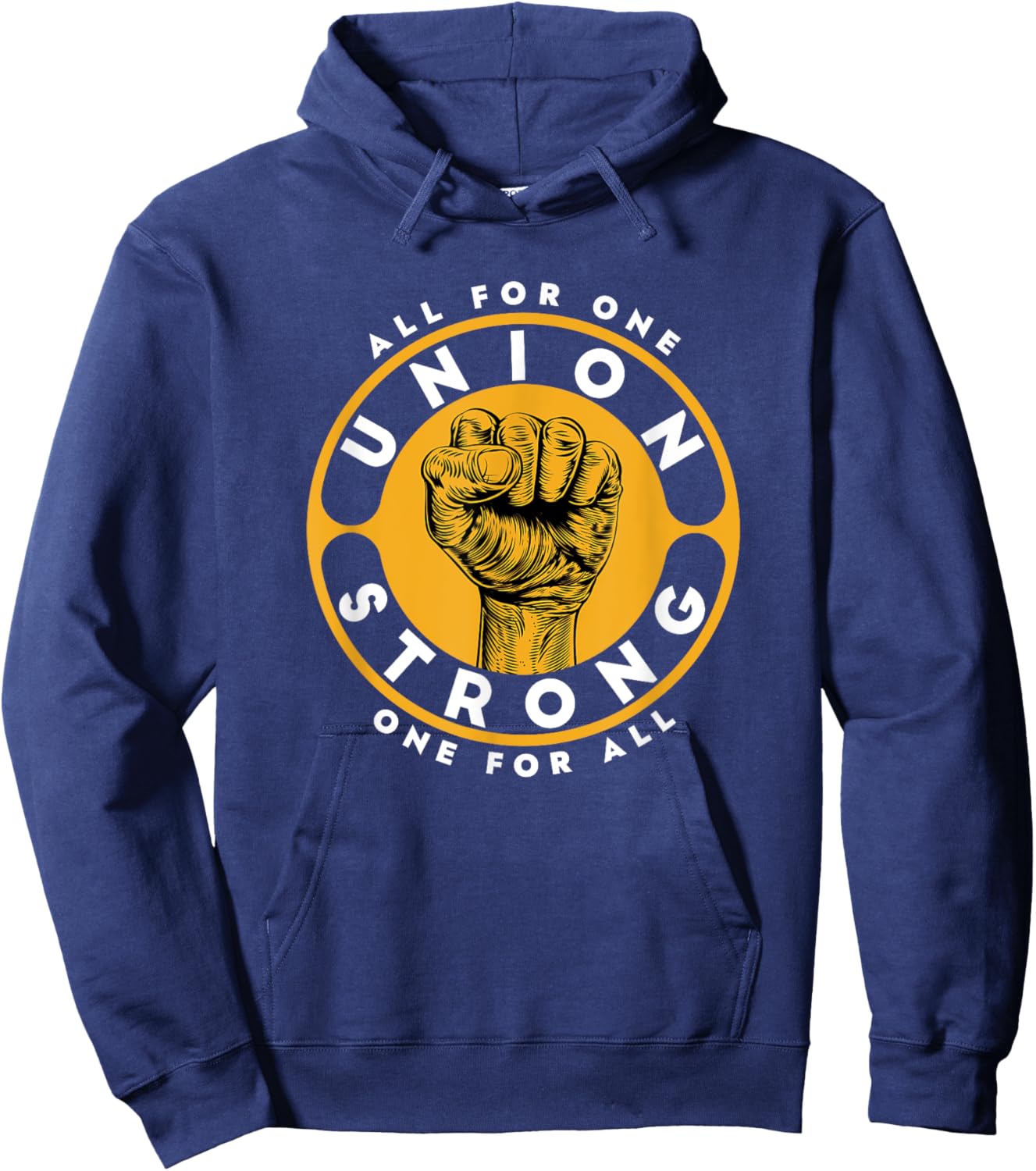 Union Strong Support Workers Rights / Contract Negotiations Hoodie - Hoodie | Navy