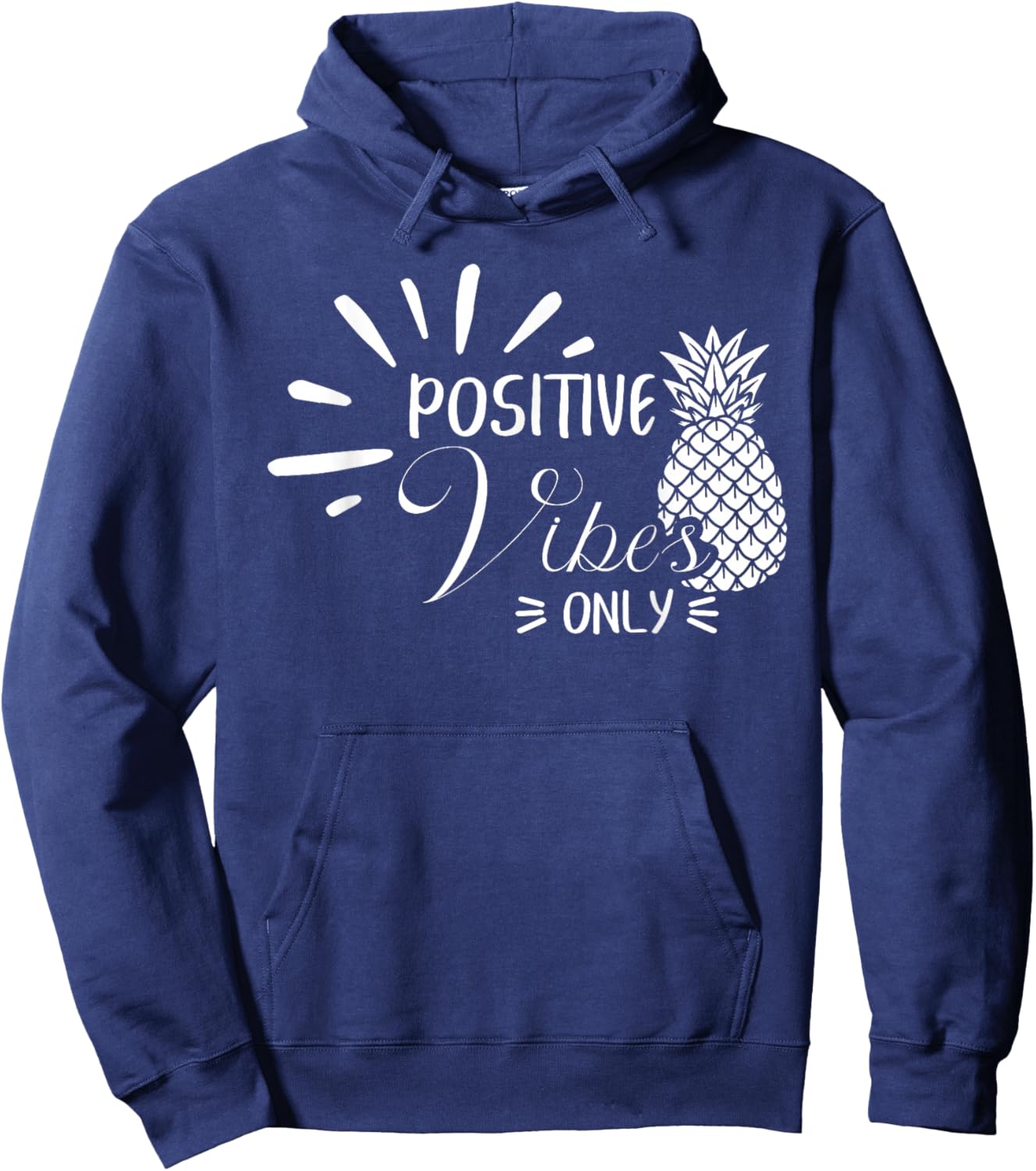 IVF Positive Vibe Only Pineapple Transfer Day Infertility Hoodie - Hoodie | Navy