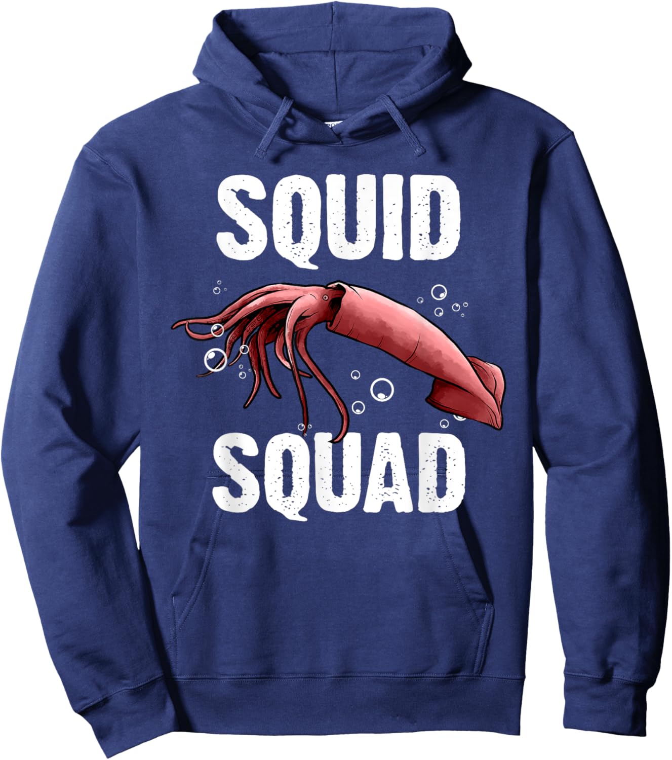 Squid Gift Women Giant Squid Seafood Calamari Lovers Hoodie - Hoodie | Navy