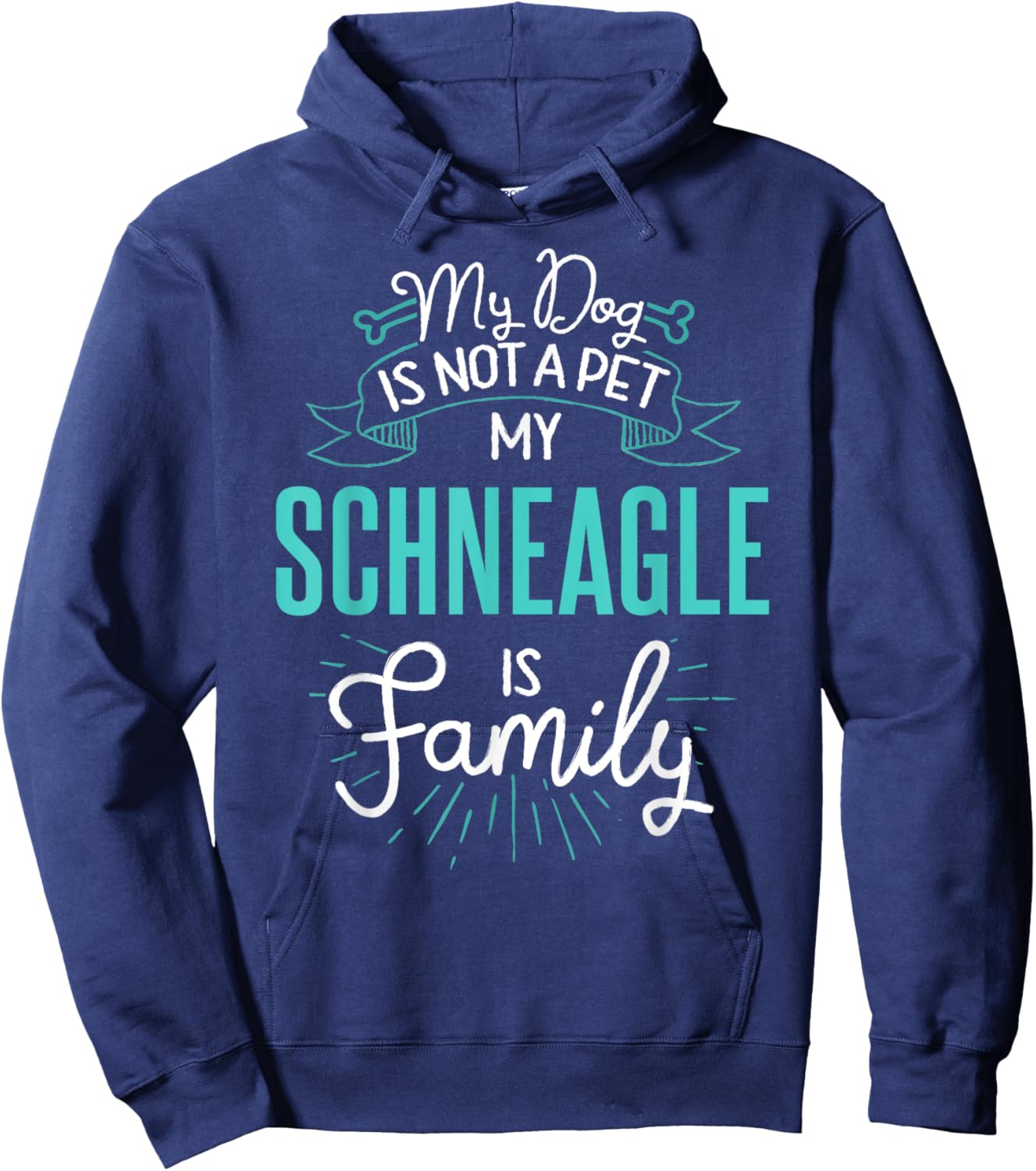 Cute Schneagle Shirt Family Dog Gift Men Hoodie - Hoodie | Navy